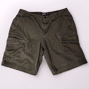 CHAPS Men’s Cargo short 100% Soft textured cotton Size 36 Waist Gray